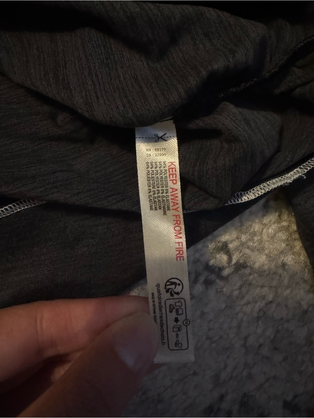 Free People FP Movement Ruched Front Long Sleeve Stretch Tee Top - Picture 4 of 5